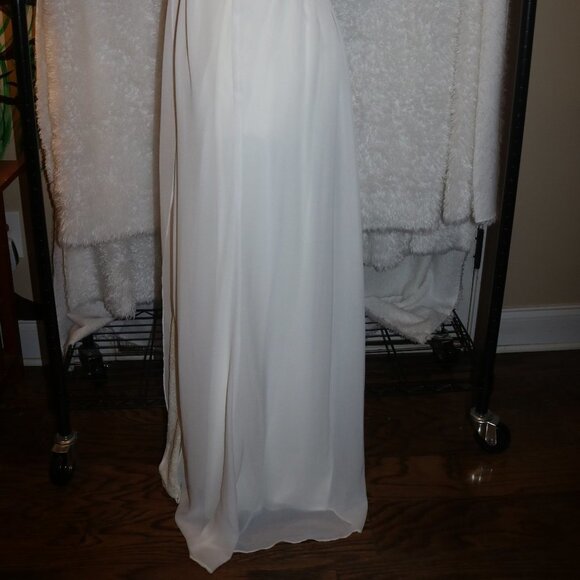 Hailey by Adrianna Papell white formal dress sz 6 - Picture 13 of 14